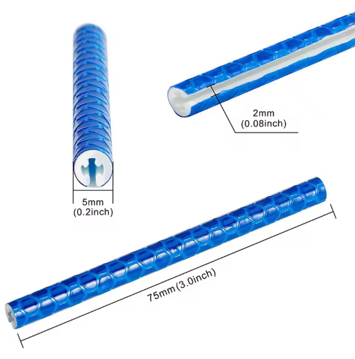 Tubes réfléchissants fluorescents pour rayons de vélo